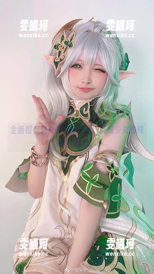 樱梨梨 全新樱梨梨女仆写真更新,释放少女的纯真与魅力!